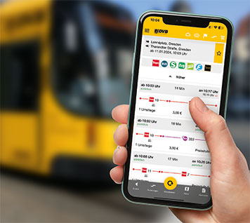  Infos auf dem Smartphone für DVB-Fahrgäste