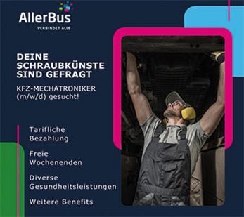 AllerBus Social Recruiting Stellenanzeige KFZ Mechatroniker