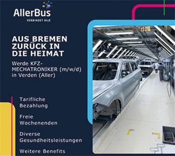 AllerBus Social Recruiting Stellenanzeige KFZ Mechatroniker Verden